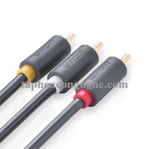 Ugreen 10526 3M màu Đen Cáp âm thanh Bông sen 3 ra 3 dương AV105 30010526